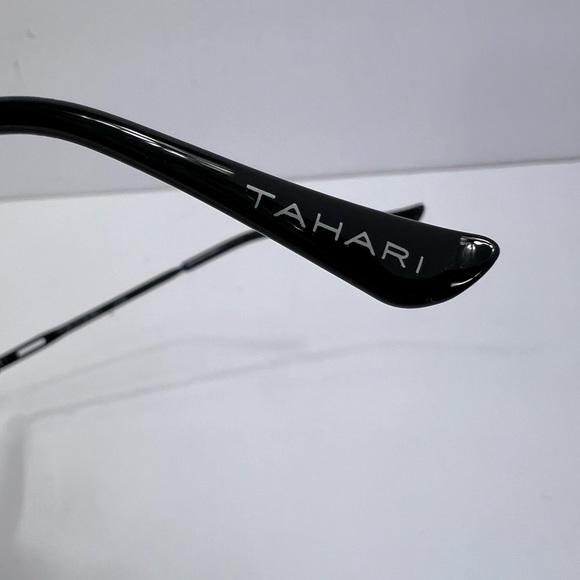 ⭐️TAHARI💯MENS MATT BLACK METAL SUNGLASSES, UNIQUE LENSES & FADING PURPLE COLOR - Picture 10 of 16